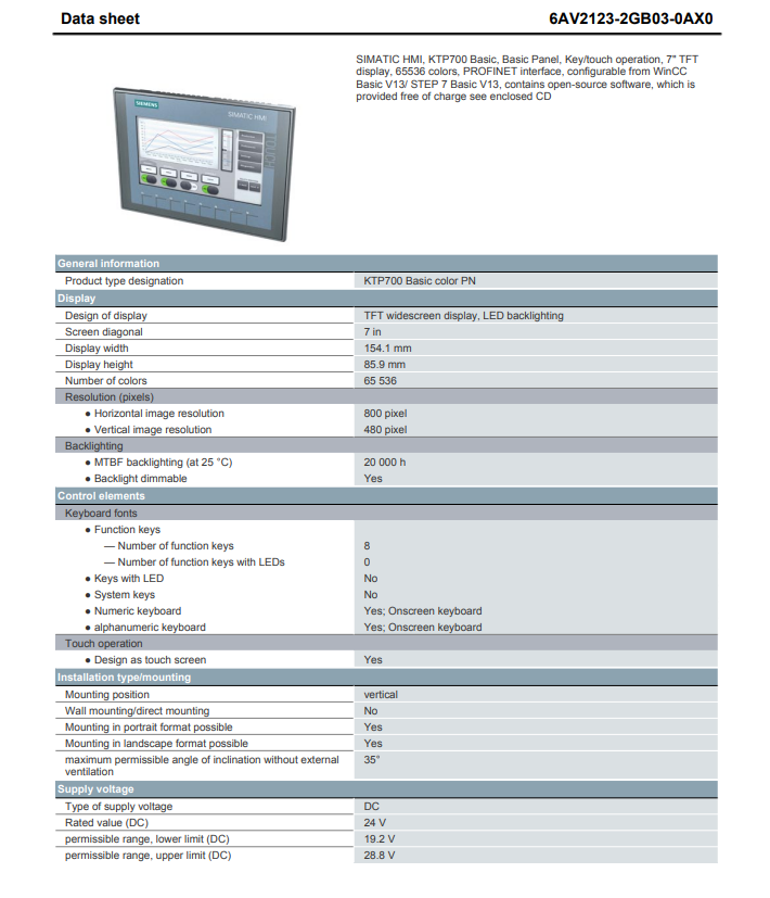 Siemens 6AV2123-2GB03-0AX0