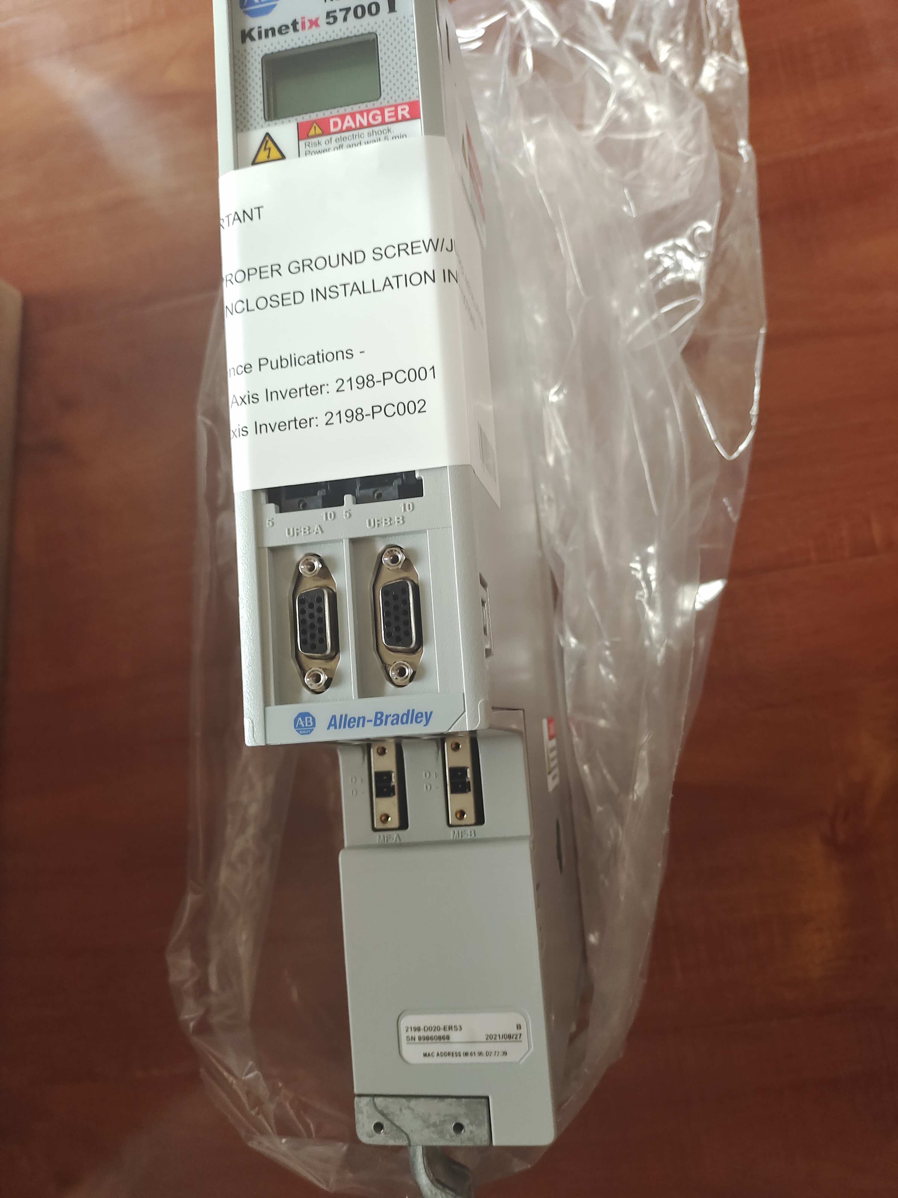 Allen Bradley 2198-D020-ERS3, 2198-P070, 2198-D012-ERS3, 2198-D032-ERS3, 2198-D057-ERS3