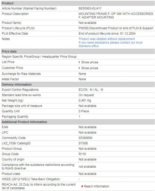 siemens 6ES5983-0UA11