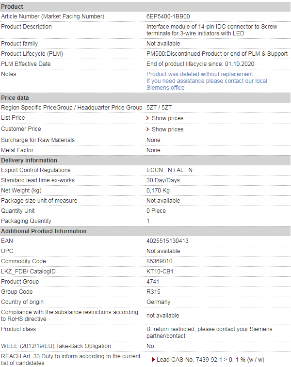 siemens 6EP5400-1BB00