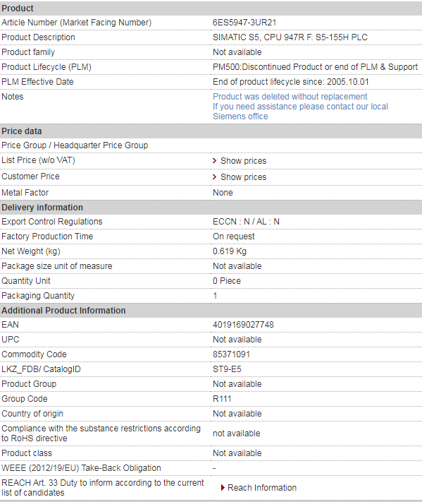 SIEMENS 6ES5947-3UR21
