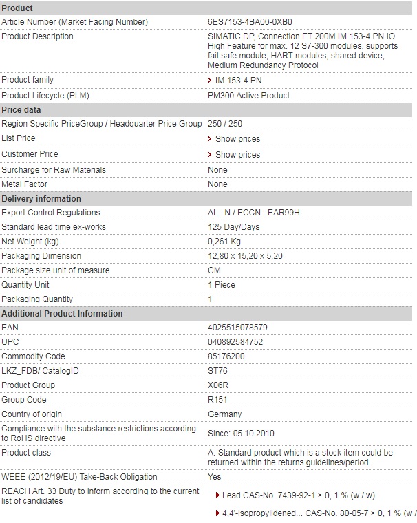 siemens 6ES7153-4BA00-0XB0