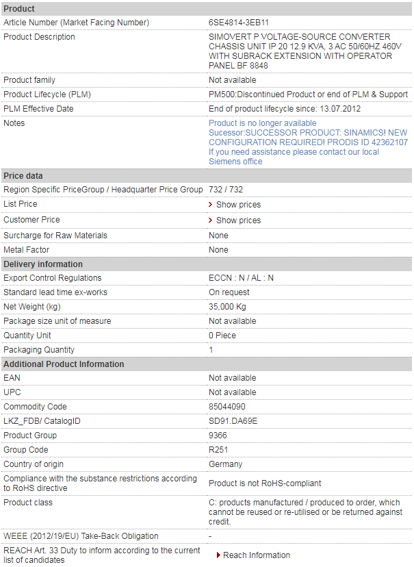 siemens 6SE4814-3EB11