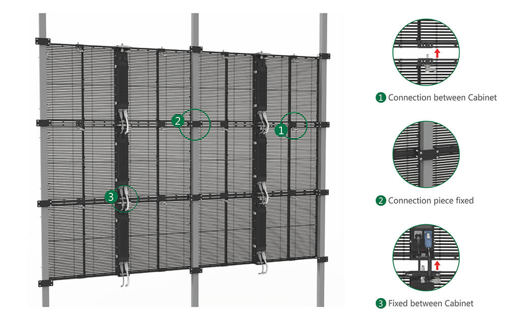 led transparent display panel