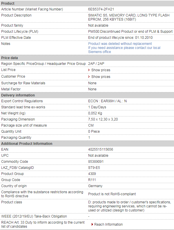 SIEMENS 6ES5374-2FH21
