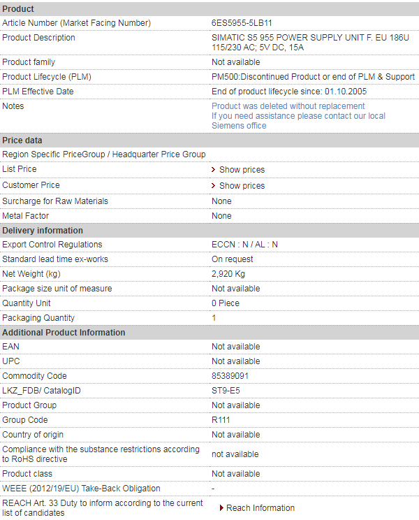 siemens 6ES5955-5LB11