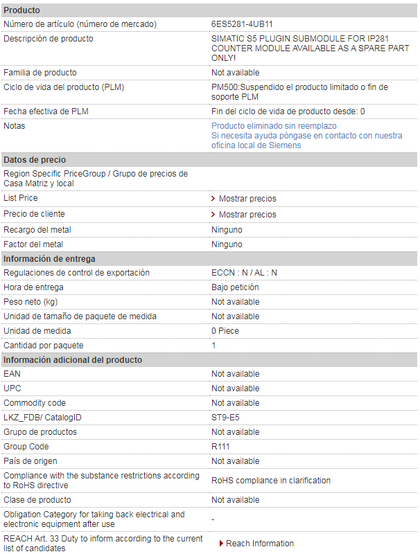 siemens 6ES5281-4UB11