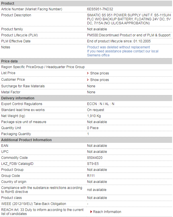 siemens 6ES5951-7ND32