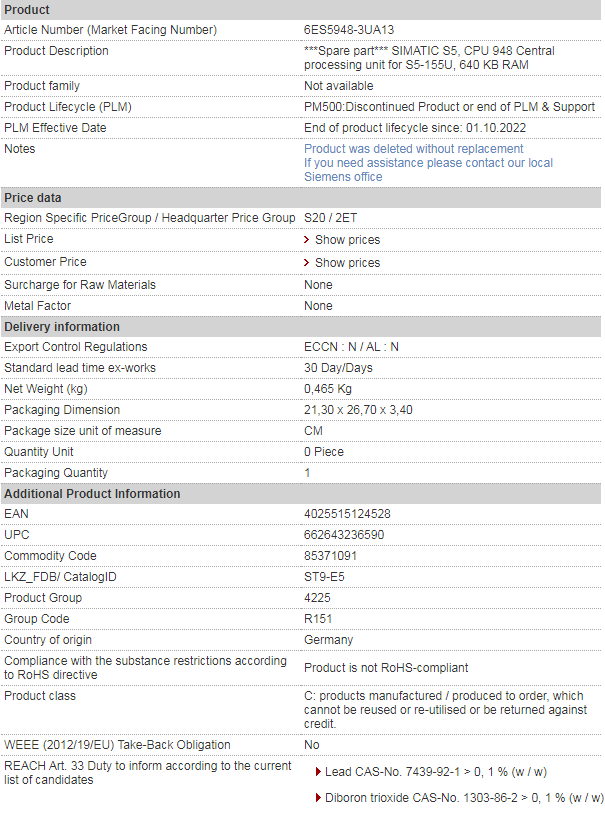 siemens 6ES5948-3UA13