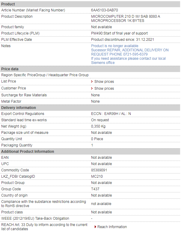 siemens 6AA5103-0AB70