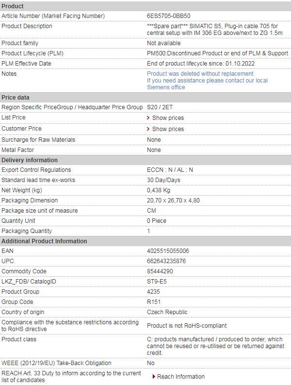 siemens 6ES5705-0BB50