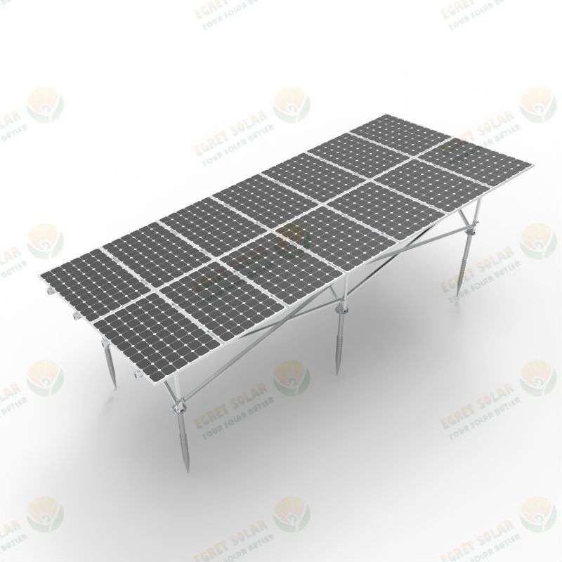 W Type Aluminum Solar Ground mounting system