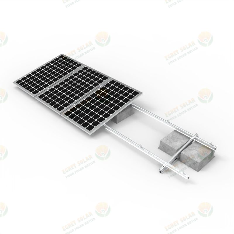 Flat roof ballast brackect