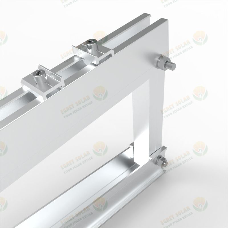 flat roof solar panel mounting system