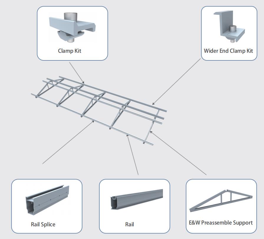 Carbon Steel Bracket Float Mounting System Exploded View