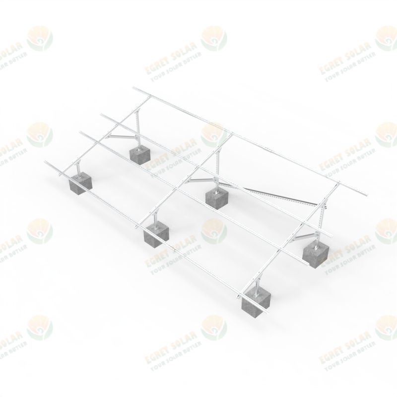 solar panel mounting systems for flat roofs