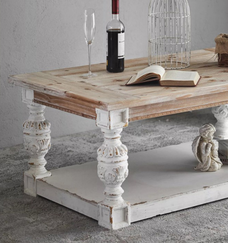 white coffee table