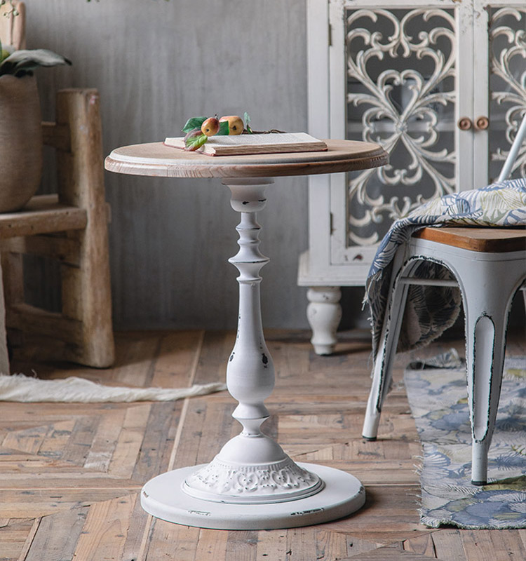 white side table