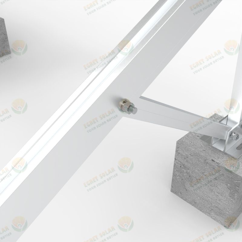 flat roof solar panel mounting system