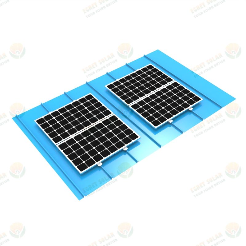 Color Steel Non-rail Metal Tile Solar Bracket Roof Mounting System