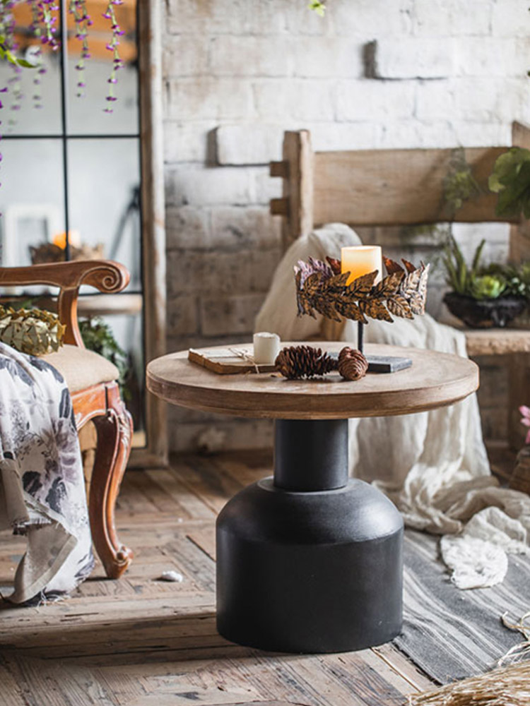 black side table