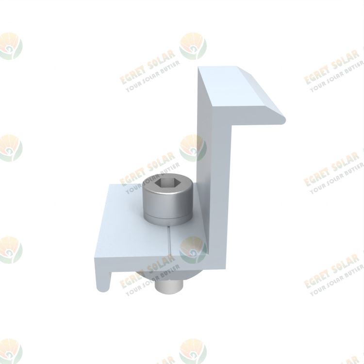 Solar Mounting System Natural End Clamp