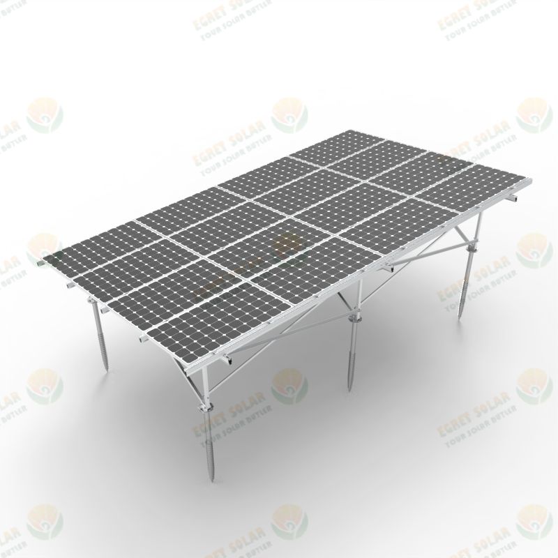 W Type Aluminum Solar Ground mounting system
