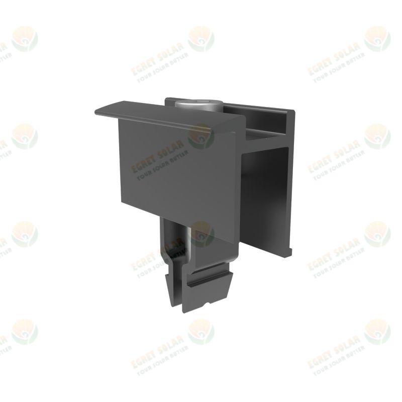 Aluminum Black Rapid End Clamp For Panel