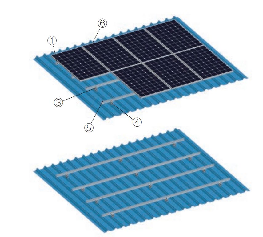 Solar Tin Roof Clamp System