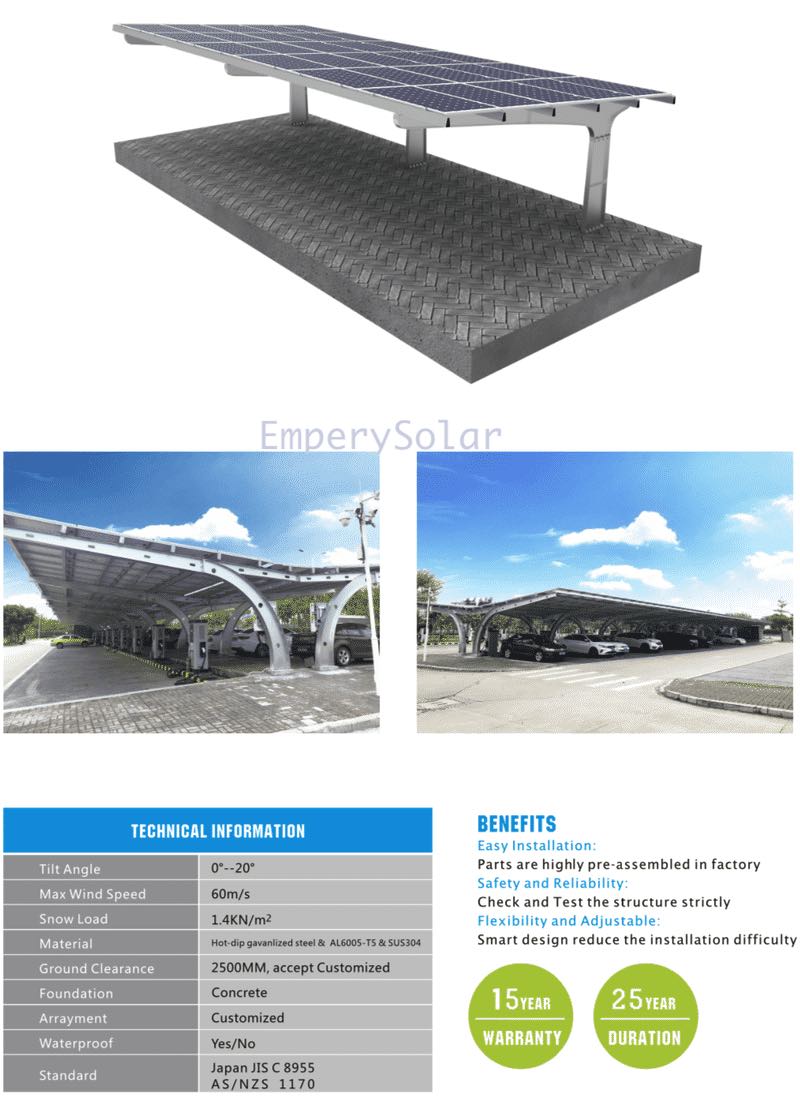 carbon steel carport