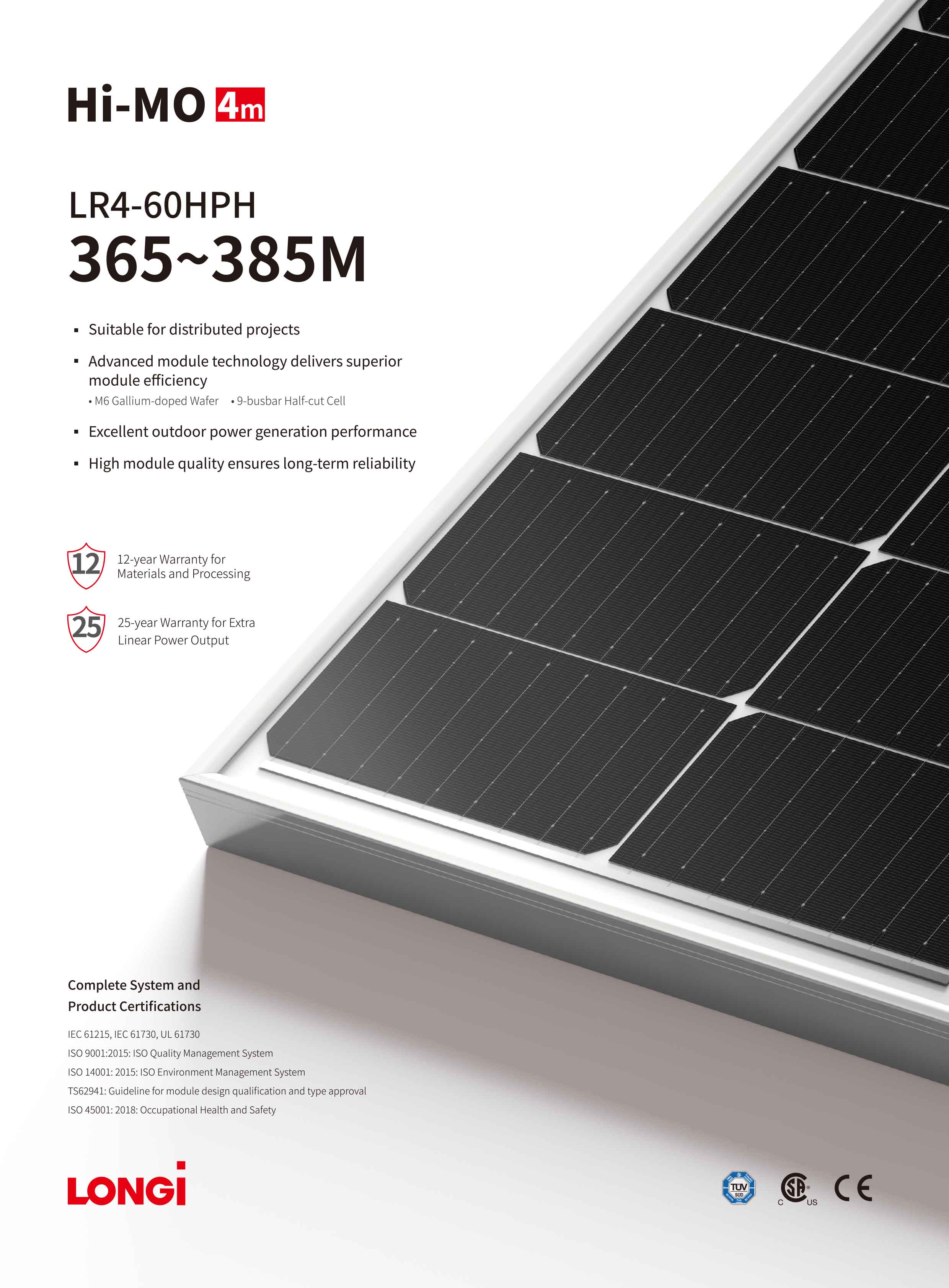 Solar Panels Inmetro UL TUV CE