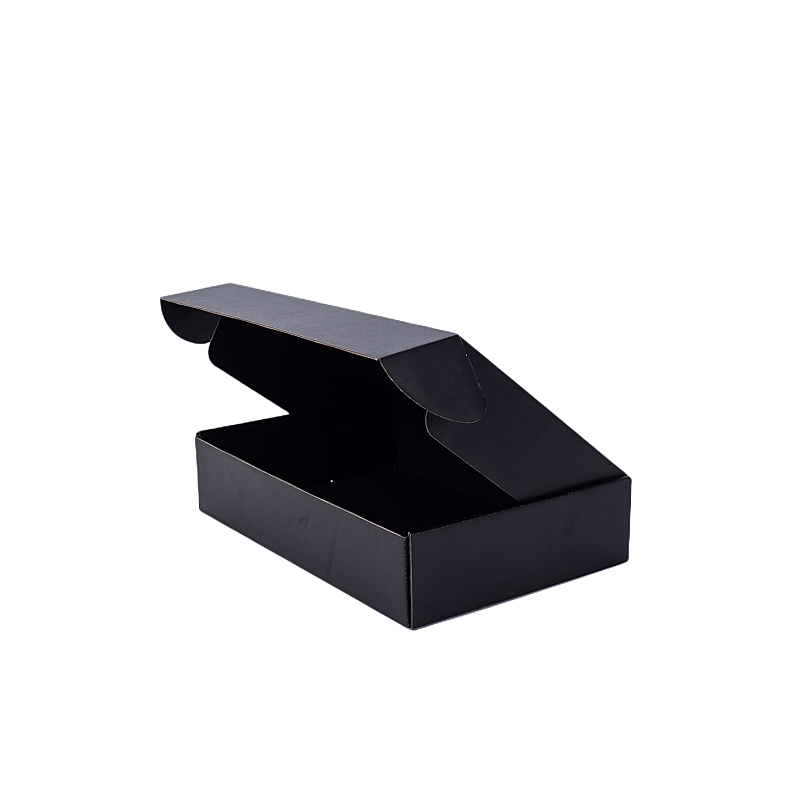 Custom Logo Black White Corrugated Mailer Shipping Boxes Custom Logo Black White Corrugated Mailer Shipping Boxes