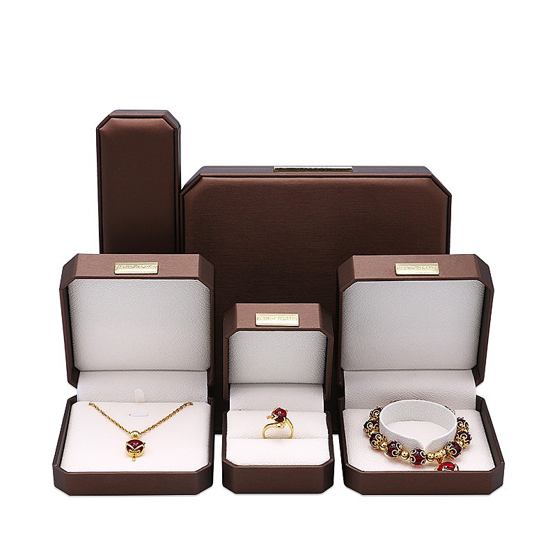 Custom Octagonal Metal Label Velvet Ring Pendant Bracelet Packaging Box Custom Octagonal Metal Label Velvet Ring Pendant Bracelet Packaging Box