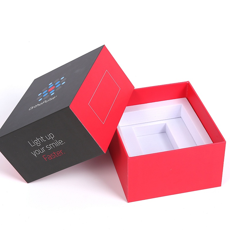 Custom Logo Luxury Matt Black Two Pieces Gift Box with EVA Foam Insert Custom Logo Luxury Matt Black Two Pieces Gift Box with EVA Foam Insert