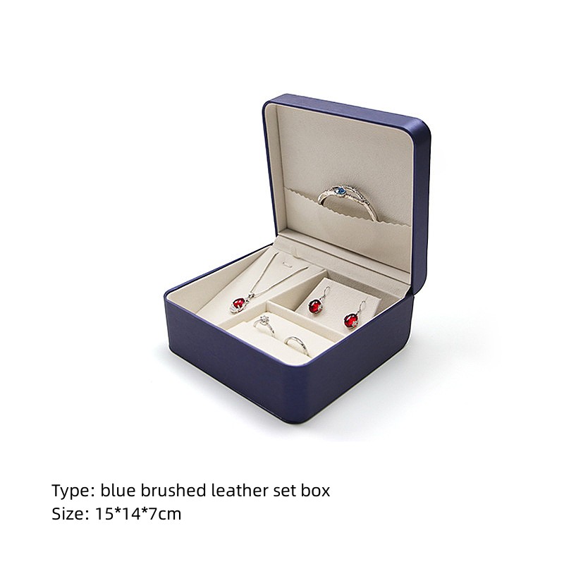 Wholesale custom PU leather ring pendant bracelet storage box Wholesale custom PU leather ring pendant bracelet storage box