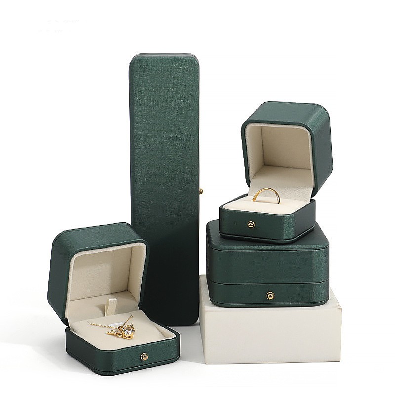 Wholesale High-grade Round Corner PU Leather Jewelry Box for Necklace Ring Pendant Bracelet Jewelry Box Wholesale High-grade Round Corner PU Leather Jewelry Box for Necklace Ring Pendant Bracelet Jewelry Box
