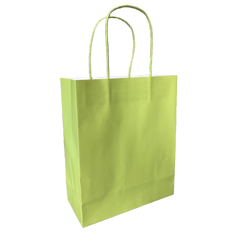 Factory Directly Kraft Paper Gift Bag with Twisted Handle
