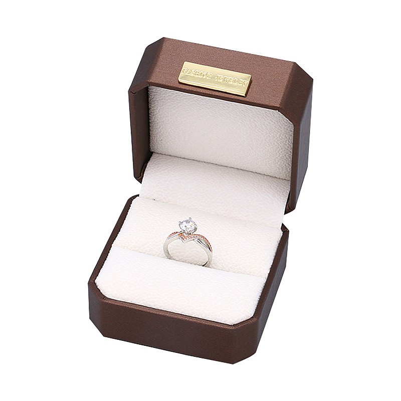 Custom Octagonal Metal Label Velvet Ring Pendant Bracelet Packaging Box Custom Octagonal Metal Label Velvet Ring Pendant Bracelet Packaging Box