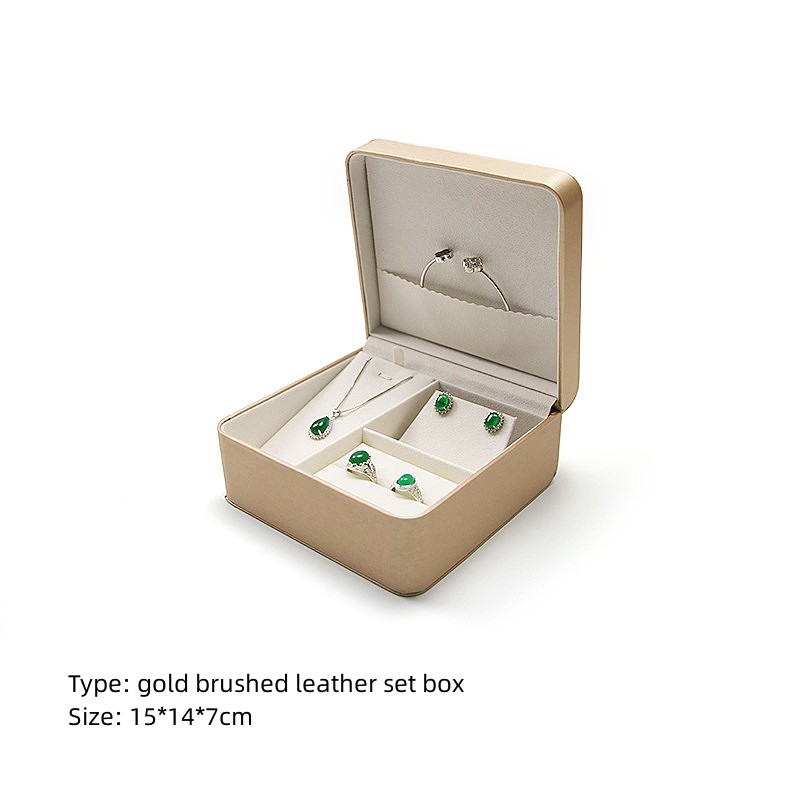 Wholesale custom PU leather ring pendant bracelet storage box Wholesale custom PU leather ring pendant bracelet storage box