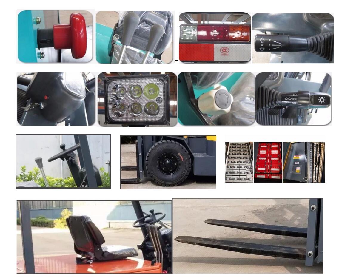 Details of 4 Wheel Electric Counterbalance Forklift Details of 4 Wheel Electric Counterbalance Forklift