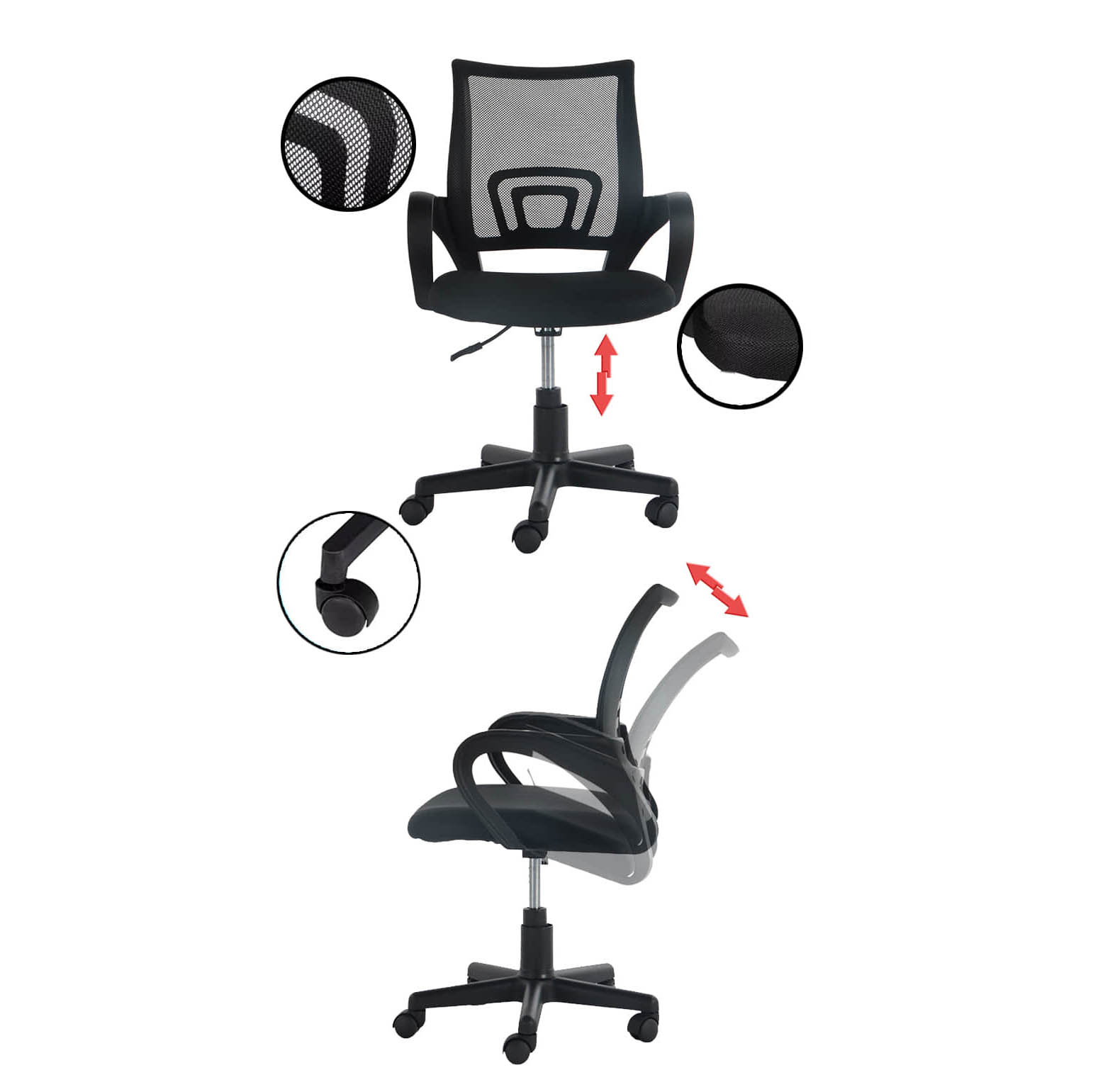 mesh fabric office chair