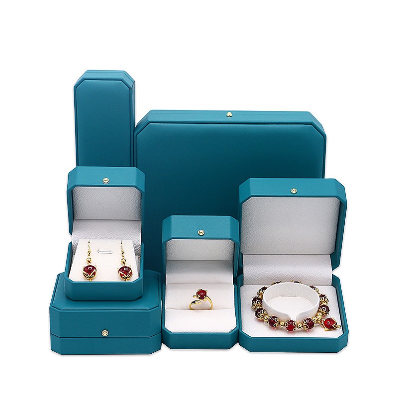 Wholesale Custom Octagonal Ring Pendant Bracelet Three Pieces of Decorative Jewelry Box Wholesale Custom Octagonal Ring Pendant Bracelet Three Pieces of Decorative Jewelry Box