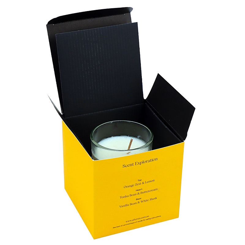 Custom luxury white cardboard candle box Custom luxury white cardboard candle box