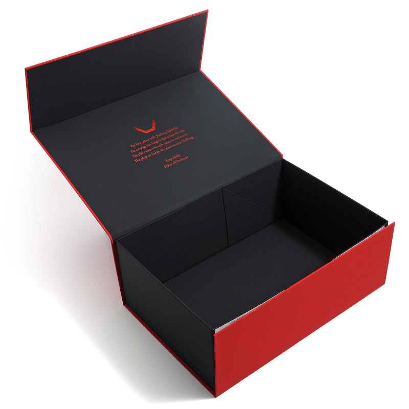 Rigid Cardboard Flap Open Magnetic Folding Packaging Gift Box 
