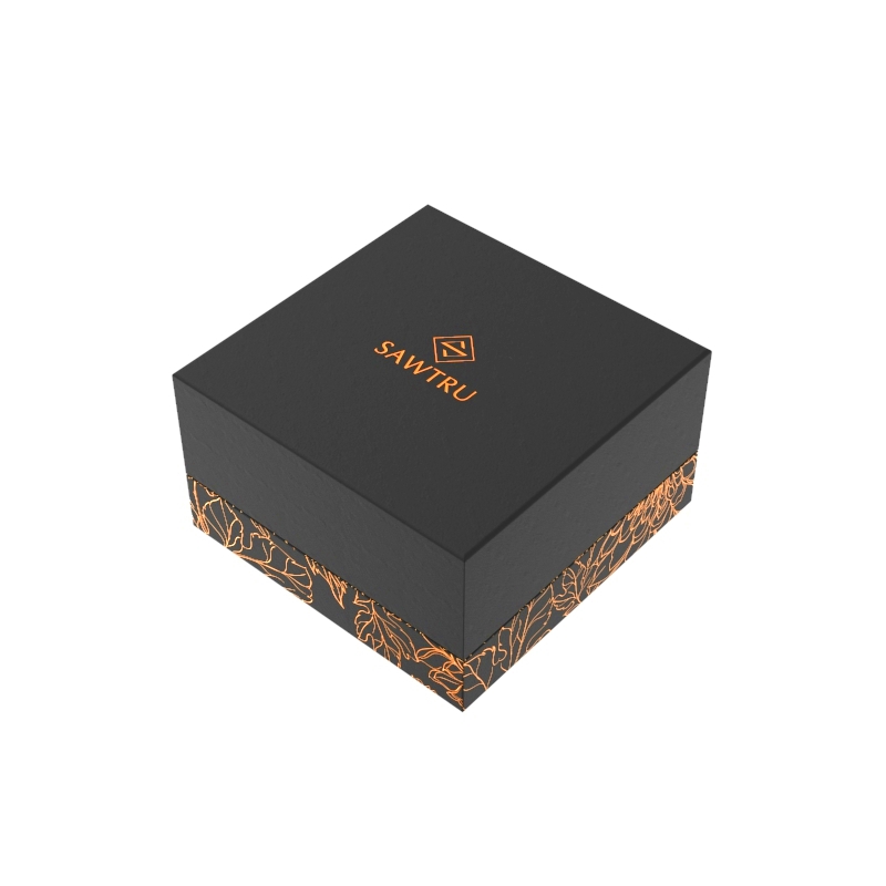 Custom Luxury Empty Black Base and Lid Perfume Package Box