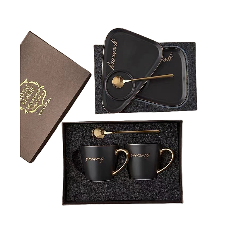 Custom Logo Coffee /tea Luxury Mug Set Gift Packaging Box Custom Logo Coffee /tea Luxury Mug Set Gift Packaging Box