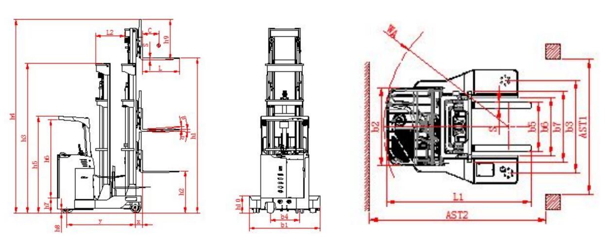 Standing Type 4-directional Reach Truck Standing Type 4-directional Reach Truck