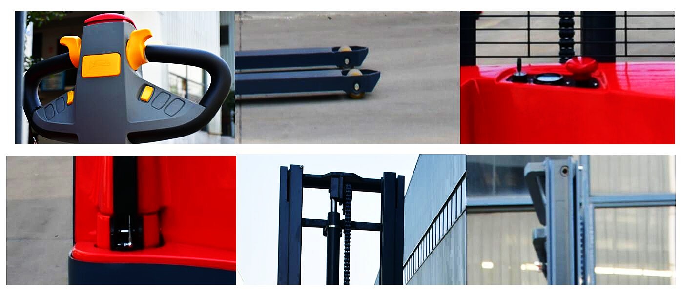 Details Of Walkie Type Electric Battery Powered Pallet Stacker Details Of Walkie Type Electric Battery Powered Pallet Stacker
