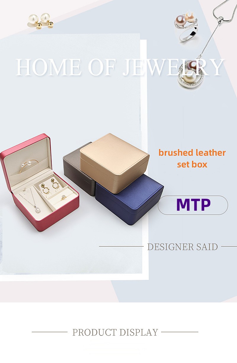Wholesale custom PU leather ring pendant bracelet storage box Wholesale custom PU leather ring pendant bracelet storage box