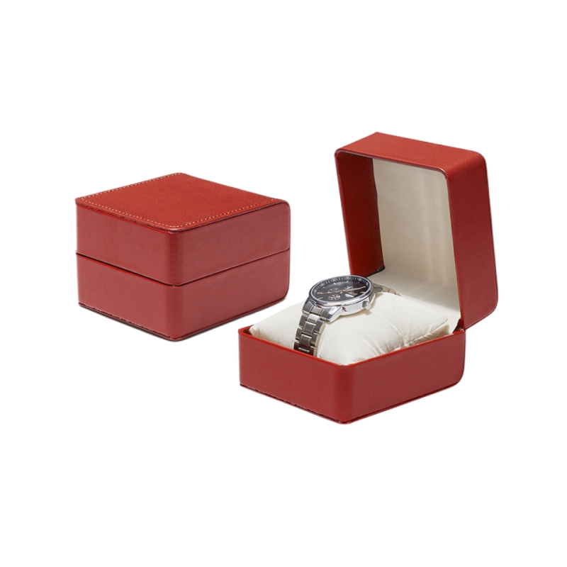 Wholesale High-Quality PU Leather Flip Watch Gift Packaging Box 